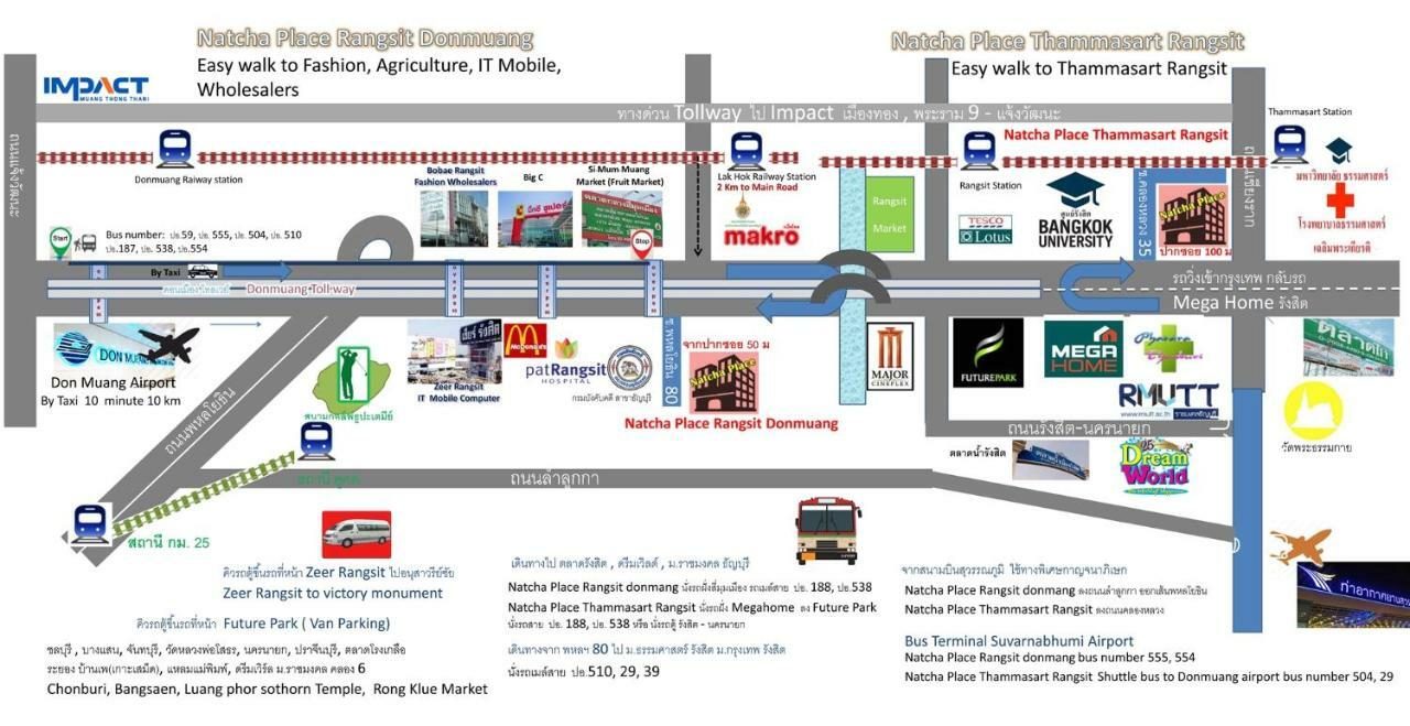 Natcha Place Thammasat Rangsit Bangkok Extérieur photo